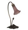 16 High Lavender Tiffany Pond Lily Accent Lamp