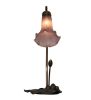 16 High Lavender Tiffany Pond Lily Accent Lamp