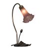 16 High Lavender Tiffany Pond Lily Accent Lamp