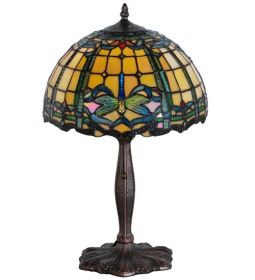 19" High Dragonfly Trellis Accent Lamp