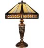 26.5"H Diamond Band Mission Table Lamp