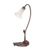 16" High White Tiffany Pond Lily Accent Lamp