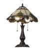 21"H Shell with Jewels Table Lamp