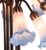 22"H Pink/Blue Pond Lily 10 LT Table Lamp
