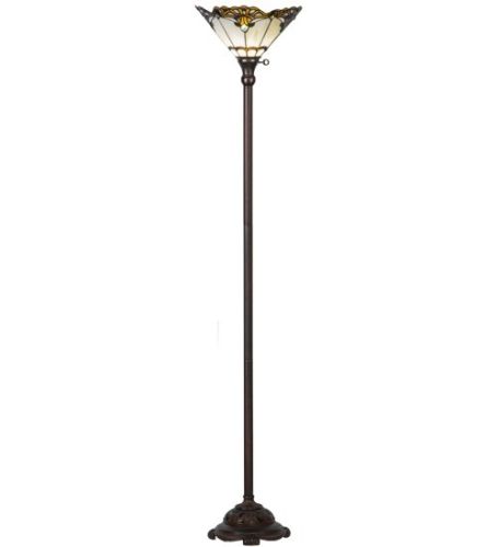 70"H Shell with Jewels Torchiere