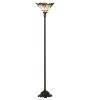70"H Shell with Jewels Torchiere