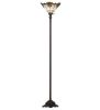 70"H Shell with Jewels Torchiere