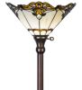 70"H Shell with Jewels Torchiere