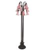 63" High Pink Tiffany Pond Lily 12 LT Floor Lamp