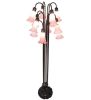 63" High Pink Tiffany Pond Lily 12 LT Floor Lamp