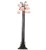63" High Pink Tiffany Pond Lily 12 LT Floor Lamp