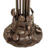 63" High Pink Tiffany Pond Lily 12 LT Floor Lamp
