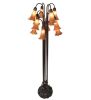 63" High Amber Tiffany Pond Lily 12 LT Floor Lamp