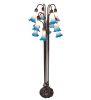 63" High Pink/Blue Tiffany Pond Lily 12 LT Floor Lamp