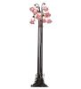 60"H Lavender Tiffany Pond Lily 12 LT Floor Lamp