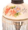 13" High Roussillon Rose Bouquet Fringed Mini Lamp