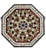 35"W X 35"H Floral LED Backlit Stained Glass Window