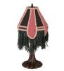 20" High Fabric with Fringe Mini Lamp
