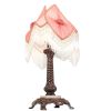 26" High Fabric & Fringe Pink Pontiff Accent Lamp