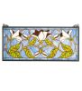 25" Wide X 11" High Magnolia Stained Glass Window