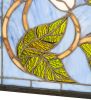 25" Wide X 11" High Magnolia Stained Glass Window