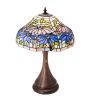 18" High Poinsettia Fluted Accent Lamp