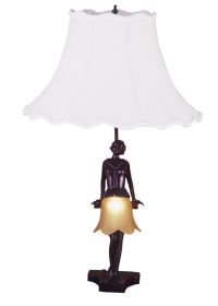 17H Silhouette 30's Lady Accent Lamp
