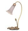 16" High Gray Tiffany Pond Lily Accent Lamp
