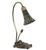 16" High Stained Glass Pond Lily Accent Lamp