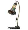 16 High Stained Glass Pond Lily Accent Lamp