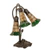 16 High Stained Glass Pond Lily 3 Light Accent Lamp