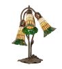 16 High Stained Glass Pond Lily 3 Light Accent Lamp