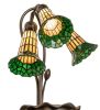 16 High Stained Glass Pond Lily 3 Light Accent Lamp