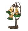 16 High Stained Glass Pond Lily 3 Light Accent Lamp