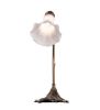 15" High Grey Pond Lily Accent Lamp