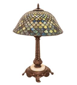 23" High Tiffany Fishscale Table Lamp