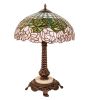23" Wide Tiffany Cabbage Rose Table Lamp