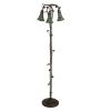 58 High Stained Glass Pond Lily 3 Light Floor Lamp