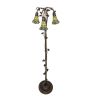58 High Stained Glass Pond Lily 3 Light Floor Lamp