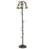 58 High Stained Glass Pond Lily 3 Light Floor Lamp