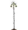 58 High Stained Glass Pond Lily 3 Light Floor Lamp