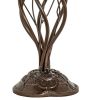 18" High Blue Tiffany Pond Lily 6 Light Table Lamp