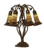 19 High Stained Glass Pond Lily 6 Light Table Lamp