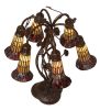 19 High Stained Glass Pond Lily 6 Light Table Lamp