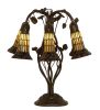 19 High Stained Glass Pond Lily 6 Light Table Lamp