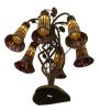 19 High Stained Glass Pond Lily 6 Light Table Lamp