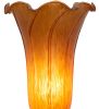 15 High Amber Tiffany Pond Lily Nouveau Lady Accent Lamp