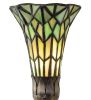 15 High Stained Glass Pond Lily Nouveau Lady Accent Lamp