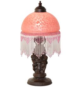 17 High Roussillon Cherub With Lantern Mini Lamp