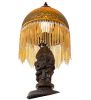 17" High Roussillon Cherub With Lantern Mini Lamp